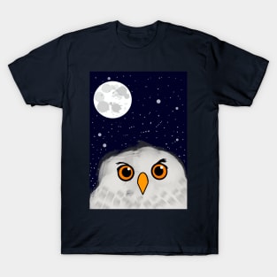 Owl in the night sky T-Shirt